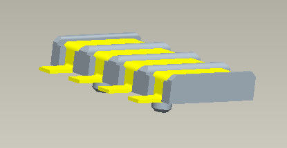 tipo de SMT del conector de batería 60V de 2.5m m con el espaciamiento de los tamaños 1,2 a 6.5m m