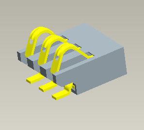 Certificado del ALCANCE del SGS del Pin de Pin Connector 2-6 de la batería de la echada 1.27m m
