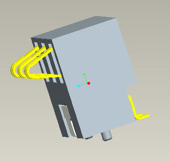Batería 4 Pin Connector H=5.4-7.0mm del conector de batería de la echada 2.5m m