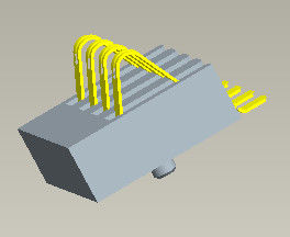 Tipo de Pin Connector SMT de la batería 4 del conector H 3.0m m del cargador de batería de la echada 2.5m m