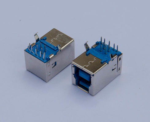 1.0Amp tipo de ángulo recto de la inmersión del conector de alta velocidad el 90° del Usb 3,0 B