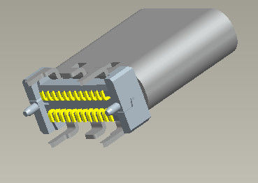Tipo conector 180° vertical de SMT del Usb C 3,1 de los conectores de la entrada-salida