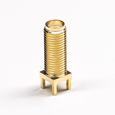 50Ω el conector hembra del cable coaxial del chapado en oro SMA sumerge el tipo L 20m m