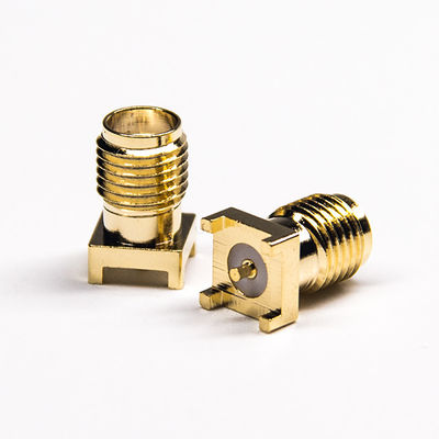 L ALCANCE del conector coaxial 0~6GHZ ROHS de 10.8m m RF certificó