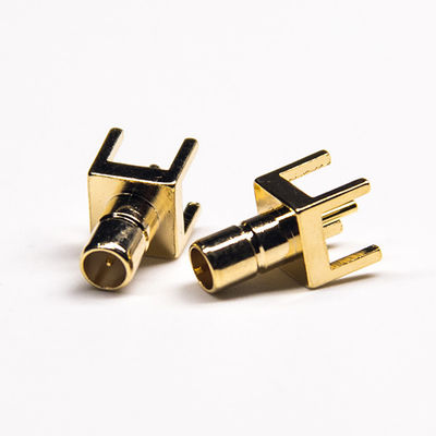 Conector del RF SMB del chapado en oro de 4 agujeros para el soporte L 11.5M M del PWB
