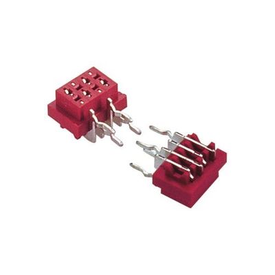 Tipo hembra de la inmersión del receptáculo del PWB del conector 1.27mm*1.5m m de ángulo recto