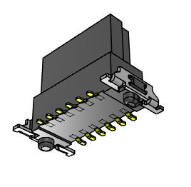 tablero de 1.27m m para subir al tipo flotante vertical 180 de SMT de los conectores